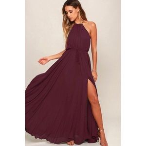 Lulus plum maxi dress